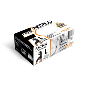 GUANTE DE NITRILO NEGRO FACTOR X 50 UNDS HD HEAVY DUTTY