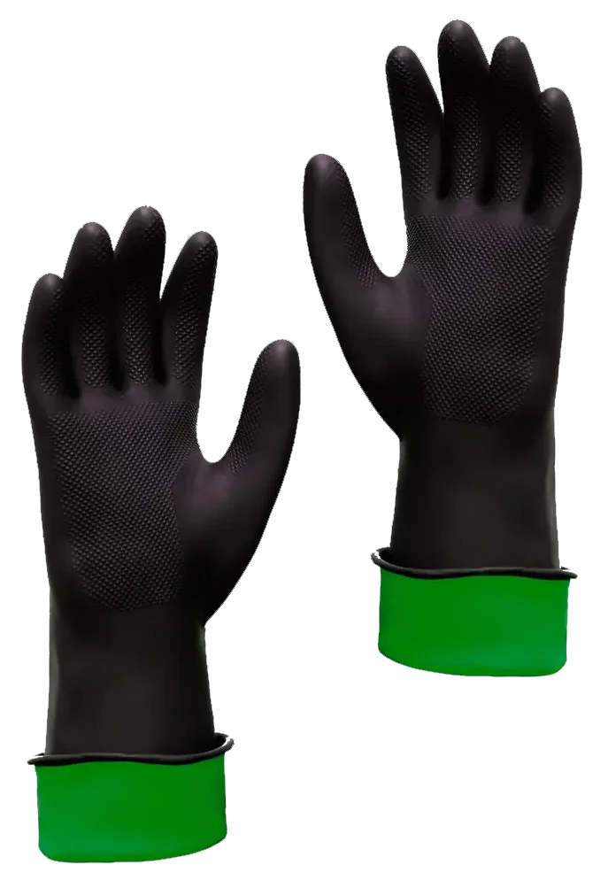 Guante Superior C-25 negro con verde